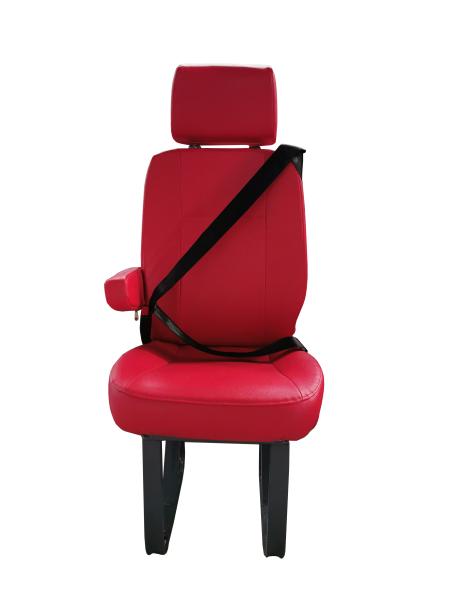 Buy cheap Lightweight Convenient Replacement Van Seats Leather Covering Red Color from wholesalers