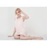 Buy cheap Embroidered Sleeveless Ladies Night Dresses Sleepwear Peach Satin Binding from wholesalers