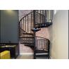 Buy cheap Residential Steel Stair Custom Spiral Staircase With Solid Wood Treads from wholesalers