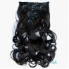 Buy cheap Black Curly Synthetic Clip In Hair Extensions Human Hair Wefts from wholesalers
