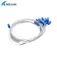 Buy cheap 1X16 PLC Optical Splitter Steel Tube 0.9mm SM Fiber SC UPC Connectors product