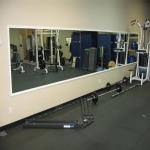 Gym Large Frameless Glass Mirrors Rough Edge For Dancing Room