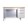 Buy cheap Multi Drawers Wood Steel Top Single Side Computer Desk Single Table Desk from wholesalers