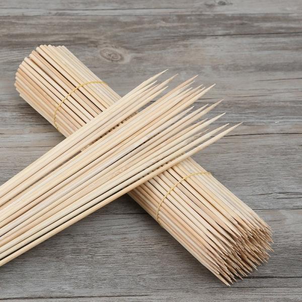 Buy cheap Round Bamboo Skewer Looped Sticks For Food And BBQ Grill from wholesalers