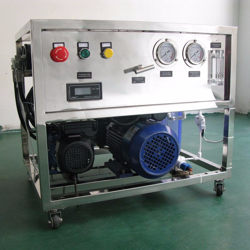 50LPH Seawater Ro System HMI Auto control 1000psi Working pressure