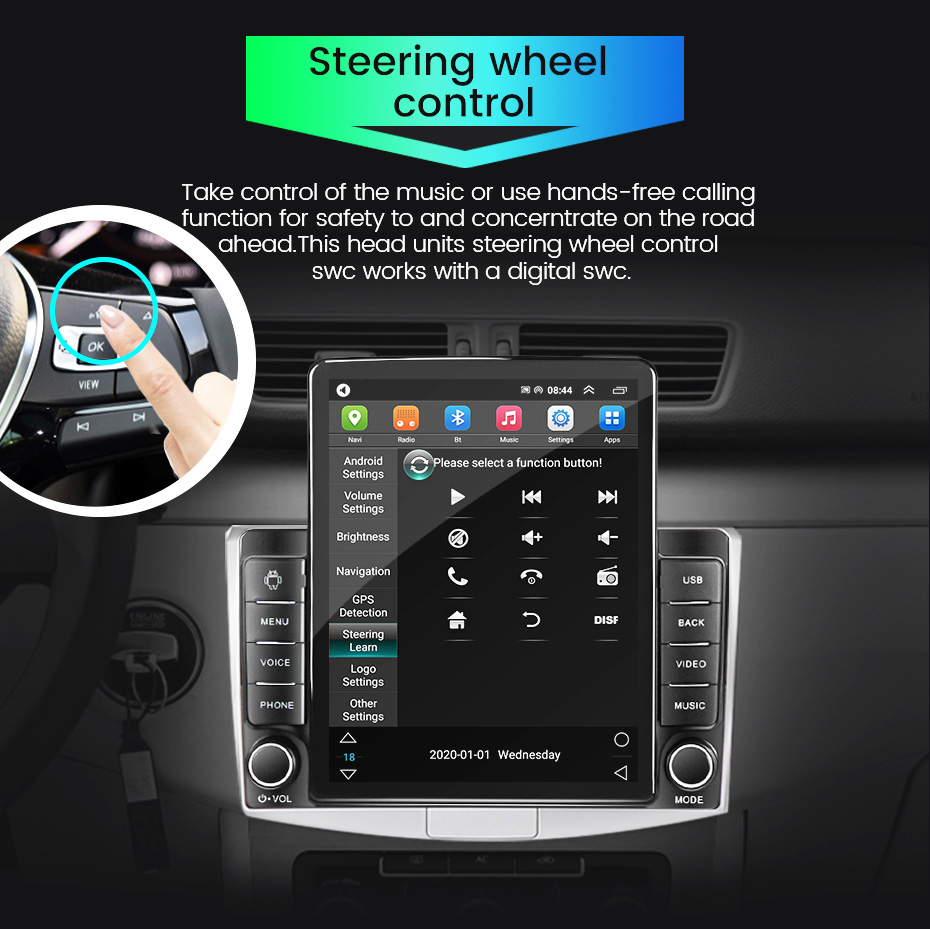 Tesla 9.7 inch Car Stereo Vertical Touch Screen 1 16G Android GPS Navigation System