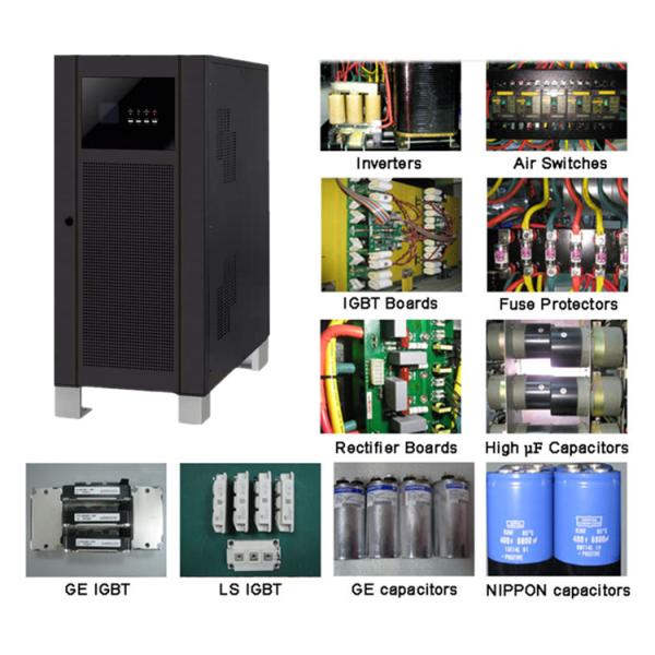 380VAC 20KVA Low Frequency Online UPS 3 Phase In And 1 Phase Out