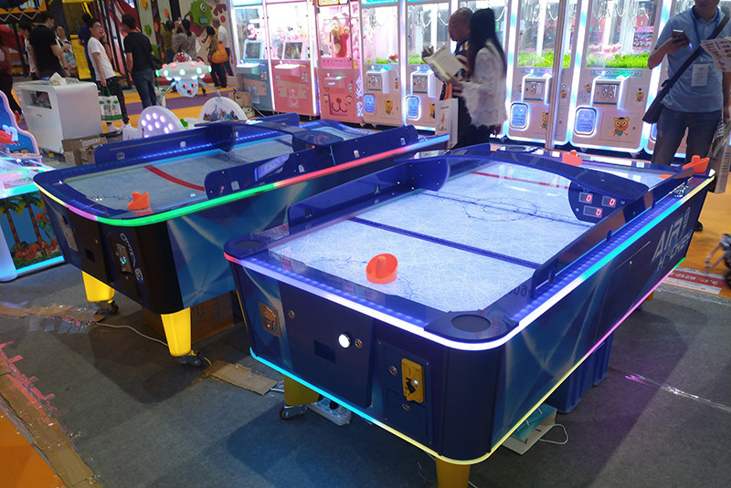 Big Flat air Hockey Table Arcade Machine Superior Custom Purple