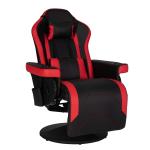 ODM Luxury Gaming Chair With Cup Holder Red Racing Style Leather Ergonomic Seat