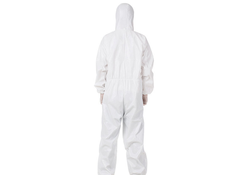 Adults Breathable Medical Protective Coveralls With Elastic In Hood