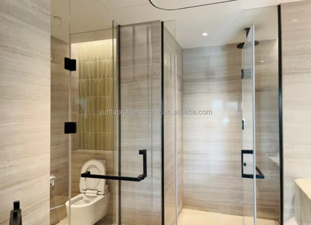 Engineered Flooring Wall Panels/Boards in Gray Wood Grain Marble for Customized Style