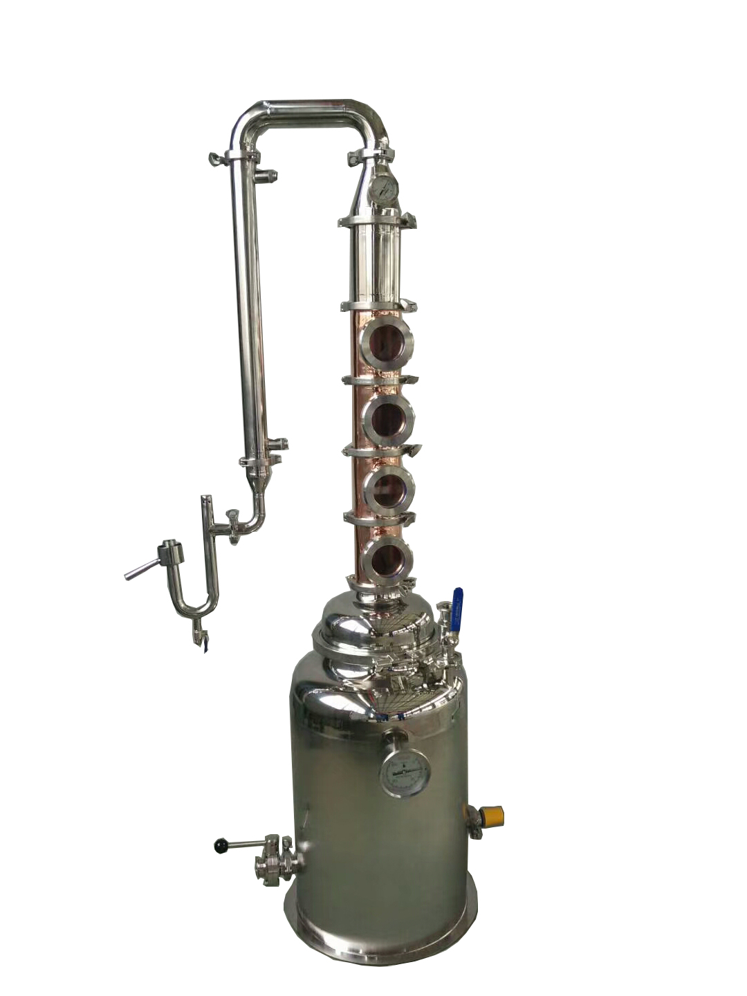 50L 95 Degree Copper Alcohol Distillation Column For Distilling Applications