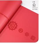 Factory Custom Non Slip Eco Friendly Fitness Printed PU Rubber Yoga Pilates Mat