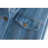 Buy cheap New Design Lapel Long Sleeve Denim Jacket With Embroidered Flowers Eco Friendly from wholesalers