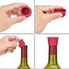Buy cheap Silicone Wine Stoppers Reusable Beer Bottle Cover Wine Bottle Stopper Wine Saver Wine Gifts Sealer Covers Easy To Clean from wholesalers