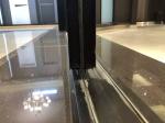 Modern Tempered Glass Doors , Waterproof Sliding Aluminium Frame Doors