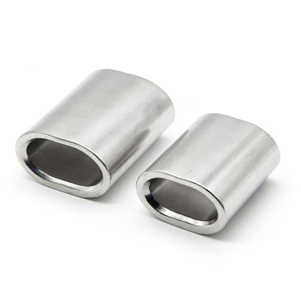 Buy cheap Aluminum Casing Wire Rope Hoisting Aluminum Buckle Flat Hole Casing from wholesalers