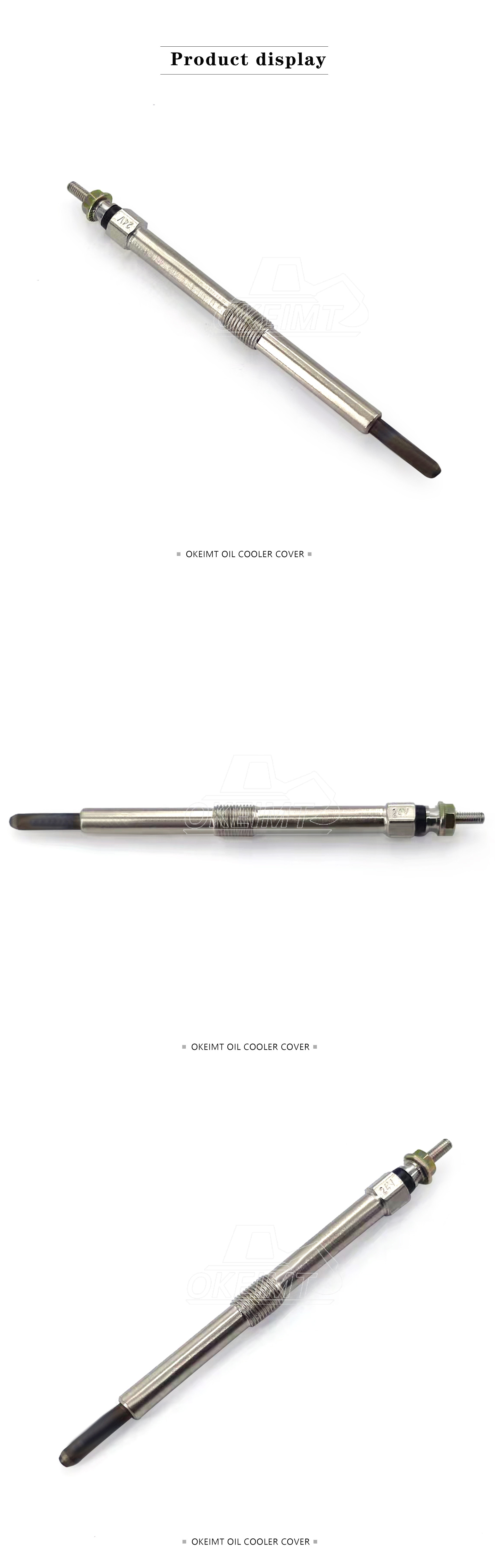 OKEIMT C7.1 Glow Plug T420142 For Excavator Diesel Engine 24V