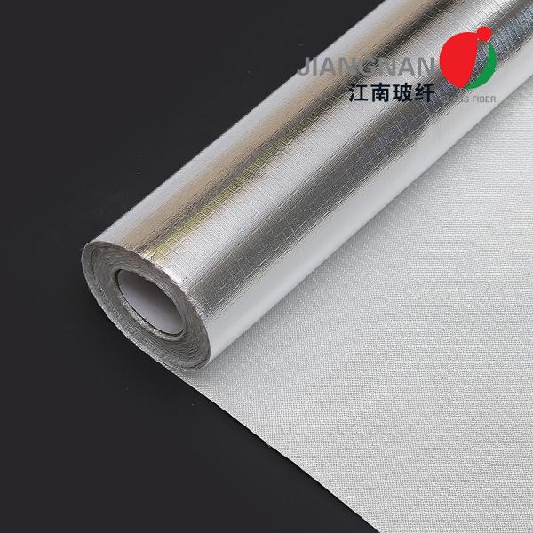 Buy cheap One Side Aluminum Foil Fiberglass Fabric 0.6mm For Heat Reflective from wholesalers