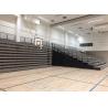 Buy cheap Audience Retractable / Telescopic Retractable Gymnasium Bleachers With Black End Curtains from wholesalers
