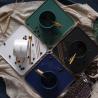 Buy cheap Modern Luxury White Porcelain Cups And Saucers Round Gold Inlay Colored from wholesalers