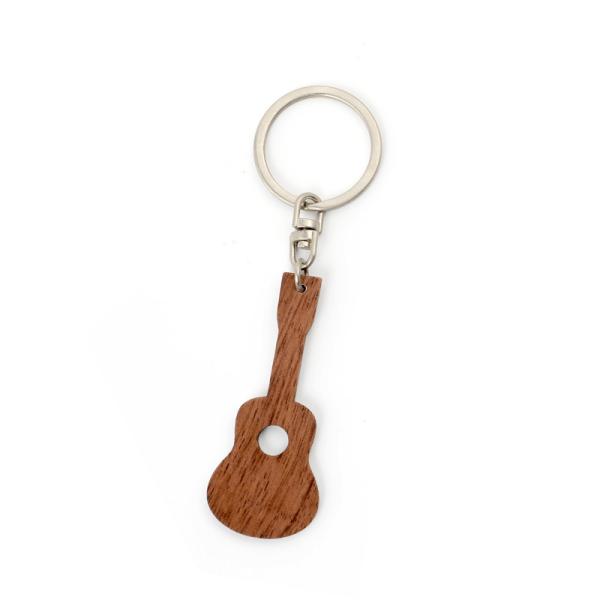 Buy cheap Vintage Style Walnut Wood Guitar Keychain Engraved - Durable And Stylish from wholesalers
