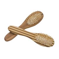 Buy cheap Household Middle Massaging Hair Brush With Oval Bamboo Handle product