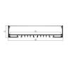 Buy cheap Large Waterproof Suspended LED Profile Aluminum Customized For Supermarket 142*32 from wholesalers