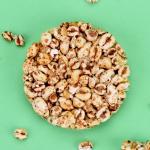 Healthy Rice Snacks Peanut Flavor Wheat Round Rice Cracker