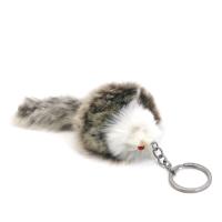Buy cheap White Alloy Cute Doll Keyring Gray Frisco Furry Mouse shape OEM product