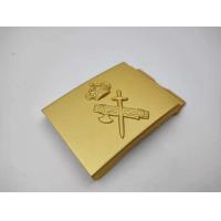 Buy cheap Gold Plating Military Style Belt Buckle With Customized Pattern product