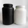 Buy cheap 135mm Height HDPE Round Protein Powder Storage Jar Black Canister With Lid from wholesalers