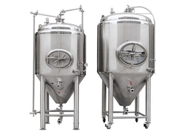 Buy cheap Silver Stainless Steel 304 / 316L Conical Beer Fermenter With 1000l Capacity from wholesalers