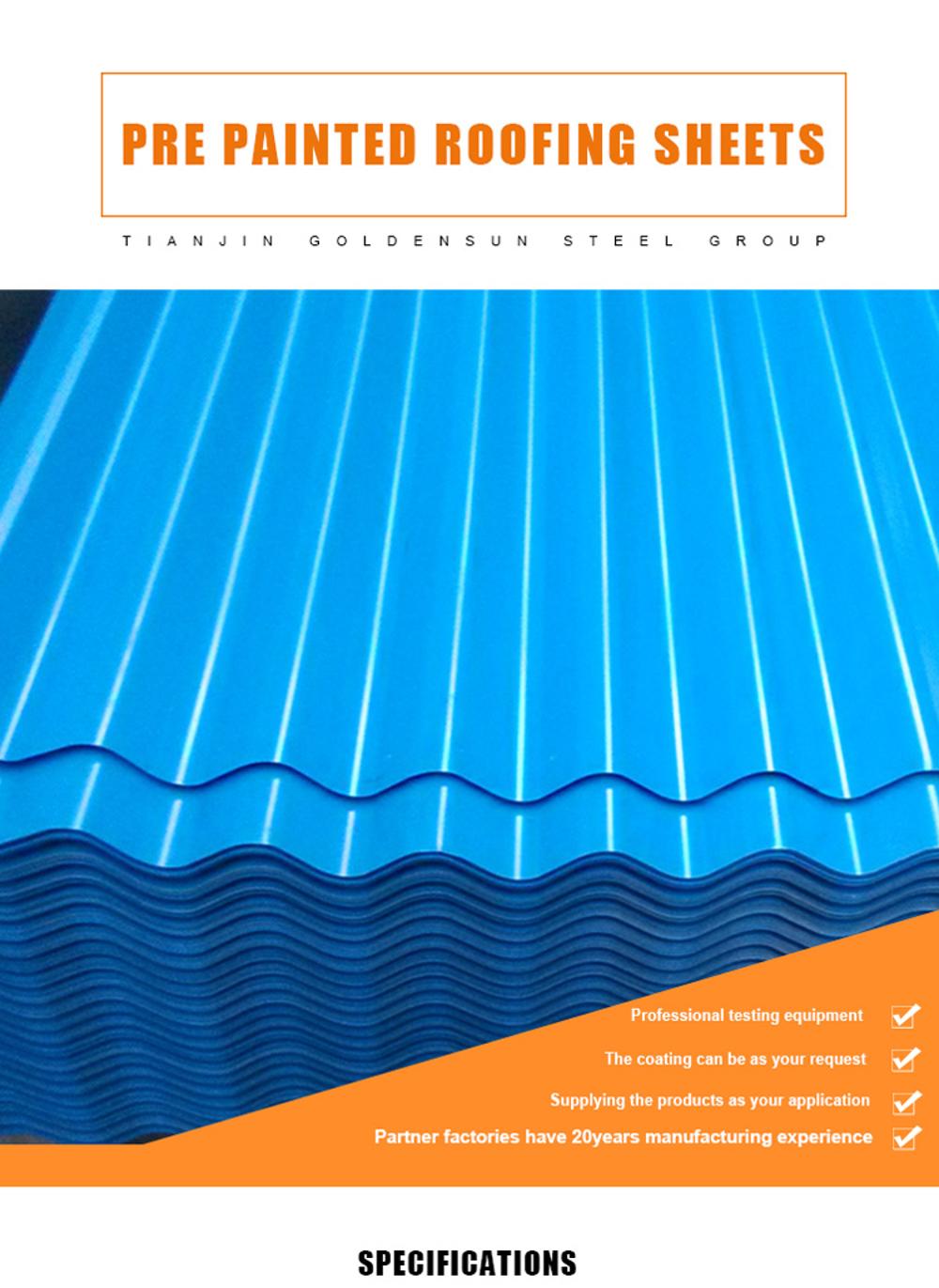 Hot Dipped Galvanised Steel Corrugated Roofing Sheet Corrugated Steel Roof Panel