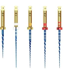 China High Durability Root Canal Treatment Files Blue Flex Rotary Files Dental F Blue Endo System on sale