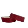 Buy cheap 300gs Thick Red Paper Cake Pans Recyclable Freezer Safe from wholesalers