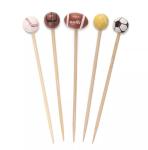 Disposable Football Bamboo Food Picks Fancy Cocktail Toothpicks Party Supplies