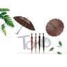 Buy cheap Wooden Unbreakable Walking Stick Umbrella Auto Open 190T Polyester Fabric from wholesalers