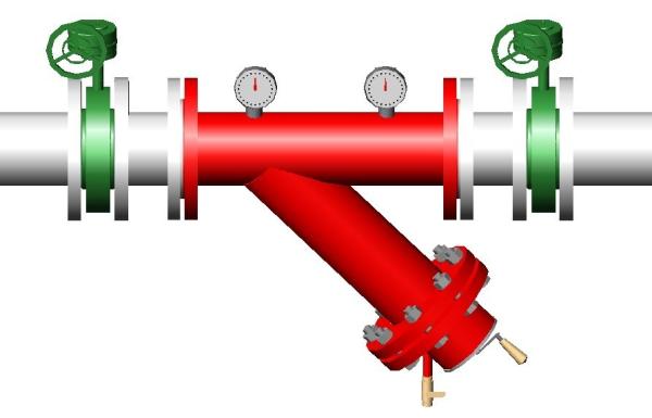Flange Connect Water Y Strainer / Industrial Oil Stainless Steel Suction
