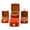 Buy cheap Red Soft Sleek Velvet Luxury Jewelry Storage Packaging with Gold Buckle Closure from wholesalers