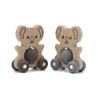 Buy cheap Wooden Kids Nursing Toy FDA Silicone Pantone Color Teething Rattle Toy from wholesalers