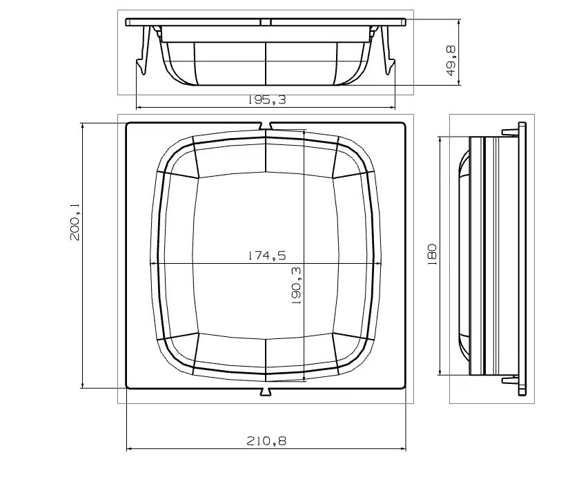 square proofer cup