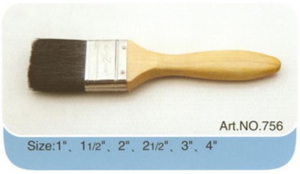 Buy cheap Factory made plastic or wooden handle pure bristle high quality paint brush No.756 from wholesalers