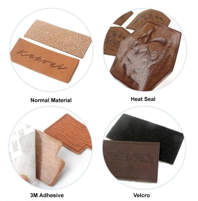 Branding Custom Leather Labels Small Size Unique Fashionable Creative Design