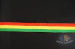 Polyester / Nylon Material Custom Medal Red/Yellow/Green Ribbons With Logo