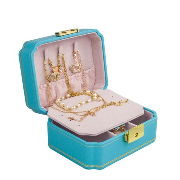Ring Necklace Jewellery Packaging Box PU Leather Jewelry Set Gift Box With