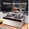 Buy cheap Fry Meat and Snacks with Professional Electric 2-Tank 2-Basket Donut Fryer Machine from wholesalers