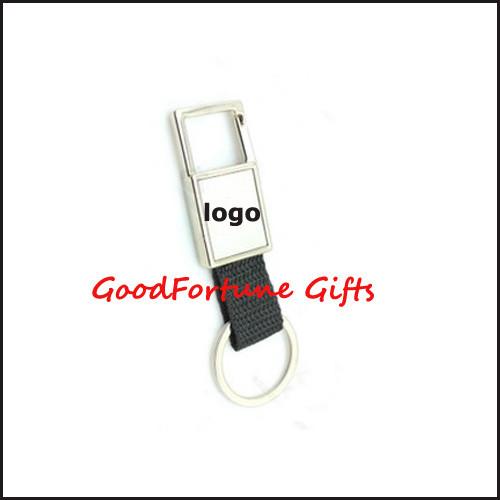 Buy cheap Promotion gift printed logo Metal Braid Loop Keyrings from wholesalers
