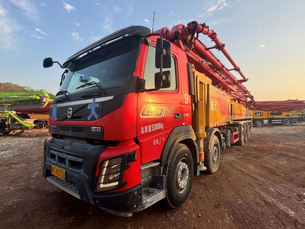 Concrete Pump Truck 67 M Installed Volvo Chassis Customized To Lengthen The Pump