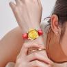 Buy cheap Custom Luxury Genuine Leather Golden Stainless Steel Quartz Watch For Ladies from wholesalers